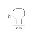 Delux Junior lampada da tavolo Martinelli Luce dimensioni