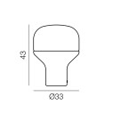 Delux lampada da tavolo Martinelli Luce dimensioni
