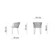Daisy Rope poltrona DE30XI Vermobil dimensioni
