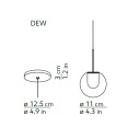 Dew lampada a sospensione KDLN dimensioni