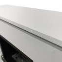 Camino elettrico da terra Bellini in legno Bianco 96x35x96 Divina Fire dettaglio