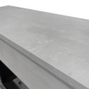 Camino elettrico da terra Bellini in legno effetto Cemento 96x35x96 Divina Fire dettaglio