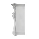 Camino elettrico caminetto da terra Parigi in legno Bianco 123x39x100 Divina Fire dettaglio