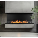 Camino a bioetanolo da incasso Trifacciale 3 lati aperti 120x45 Trevi 120 Divina Fire ambientazione