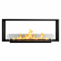 Camino a bioetanolo da incasso bifacciale 120x50 Venere 120 Topline Divina Fire vista