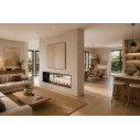 Camino a bioetanolo da incasso bifacciale 120x50 Venere 120 Topline Divina Fire ambientazione