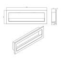 Camino a bioetanolo da incasso parete 120x40 Livorno 120 Bianco Divina Fire dimensioni