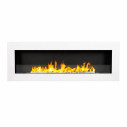 Camino a bioetanolo da parete Siena 120x40 Bianco Divina Fire vista
