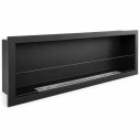 Camino a bioetanolo da incasso a parete 150x45 Furore 150 Divina Fire vista