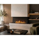 Camino a bioetanolo da incasso Trifacciale 150x50 Giove 150 Topline Divina Fire ambientazione