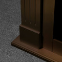 Camino a bioetanolo da terra Cambridge in legno Marrone 110x36x100 Divina Fire dettaglio