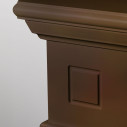 Camino a bioetanolo da terra Cambridge in legno Marrone 110x36x100 Divina Fire dettaglio