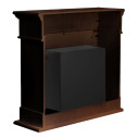 Camino a bioetanolo da terra Cambridge in legno Marrone 110x36x100 Divina Fire vista