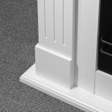 Camino a bioetanolo da terra Cambridge in legno Bianco 110x36x100 Divina Fire dettaglio