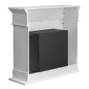 Camino a bioetanolo da terra Cambridge in legno Bianco 110x36x100 Divina Fire vista
