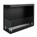 Camino a bioetanolo da incasso ad angolo 60x45 Sutri 60 SX Divina Fire vista