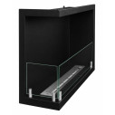 Camino a bioetanolo da incasso ad angolo 60x45 Sutri 60 SX Divina Fire vista