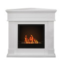 Camino a bioetanolo angolare da terra Ford Bianco 110x63x102 Divina Fire vista