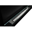 Camino a bioetanolo da parete o incasso Livorno Nero 90x12x40 con vetro Divina Fire dettaglio