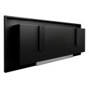 Camino a bioetanolo da parete o incasso Livorno Nero 90x12x40 con vetro Divina Fire dettaglio