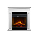Camino elettrico da terra Jefferson in legno Bianco 89,5x28x90,5 Divina Fire vista