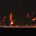 Camino elettrico da parete a incasso Chicago 101,6x14x54,6 Divina Fire dettaglio
