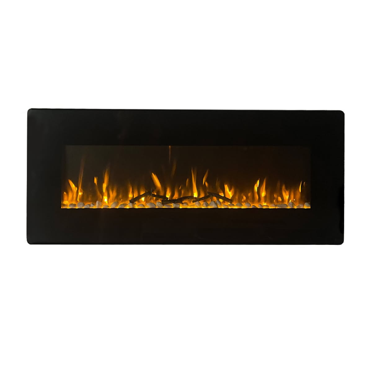Camino elettrico da parete Dallas 127x11x50