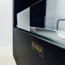 Camino a bioetanolo da terra per interno esterno Giotto S Nero 100x30x70 Divina Fire dettaglio