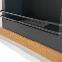 Camino a bioetanolo da terra Stoccolma in legno bianco 75x28x70 Divina Fire dettaglio