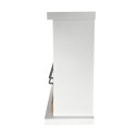 Camino a bioetanolo da terra Stoccolma in legno bianco 75x28x70 Divina Fire vista