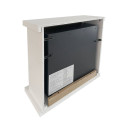 Camino a bioetanolo da terra Stoccolma in legno bianco 75x28x70 Divina Fire vista