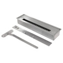 Camino a bioetanolo da terra Parigi in legno Bianco 123x39x100 Divina Fire dettaglio