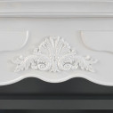 Camino a bioetanolo da terra Parigi in legno Bianco 123x39x100 Divina Fire dettaglio