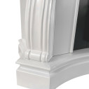 Camino a bioetanolo da terra Parigi in legno Bianco 123x39x100 Divina Fire dettaglio