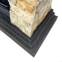 Camino a bioetanolo da terra Belluno finta pietra 105x38x100 Divina Fire dettaglio