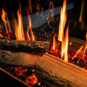 Camino elettrico da incasso tecnologia LED Filadelfia 130 Divina Fire dettaglio
