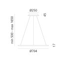 Artemide Discovery lampada a sospensione dimensioni