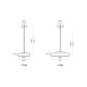 Discus Small lampada a sospensione Contardi dimensioni