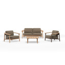 Divano 2 posti Twins teak Emu collezione