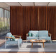Divano 1 posto Twins Alu-Teak Emu ambientazione