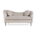 Divano 2P Candis grigio chiaro Bizzotto vista