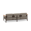 Divano 3 posti Twins Alu-Teak Emu retro
