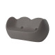 Divano Blossy Slide grigio argilla