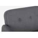 Divano letto Bridjet nero Bizzotto dettaglio