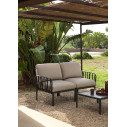 Divano Komodo 2 Posti  Nardi Outdoor Antracite Canvas Sunbrella® 