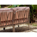 Divano Komodo 3 Posti Nardi Outdoor Tortora Rosa Quarzo 