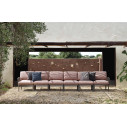 Divano Komodo 5 Nardi Outdoor Tortora Rosa Quarzo 