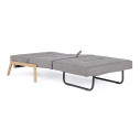 Divano letto 1p Hayden grigio Bizzotto vista