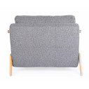 Divano letto 1p Hayden grigio Bizzotto vista