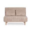 Divano Letto 2P Walker beige Bizzotto vista